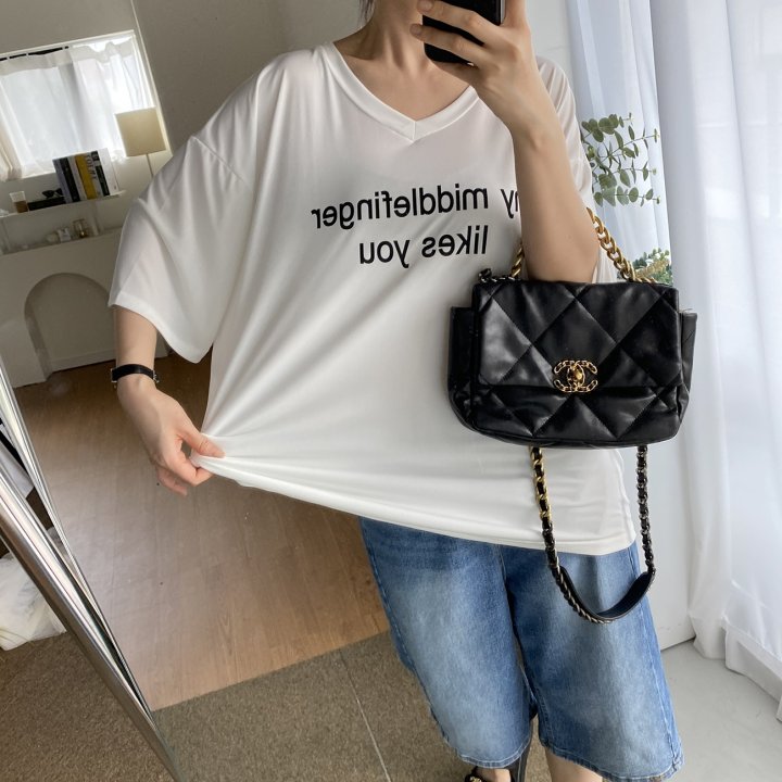 Bignarae - Korean Women Fashion - #womensfashion - Cool My V-neck Tee - 3