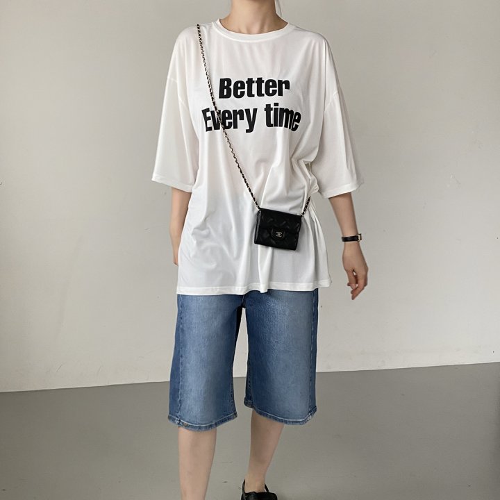 Bignarae - Korean Women Fashion - #momslook - Cool Better Round Tee - 4