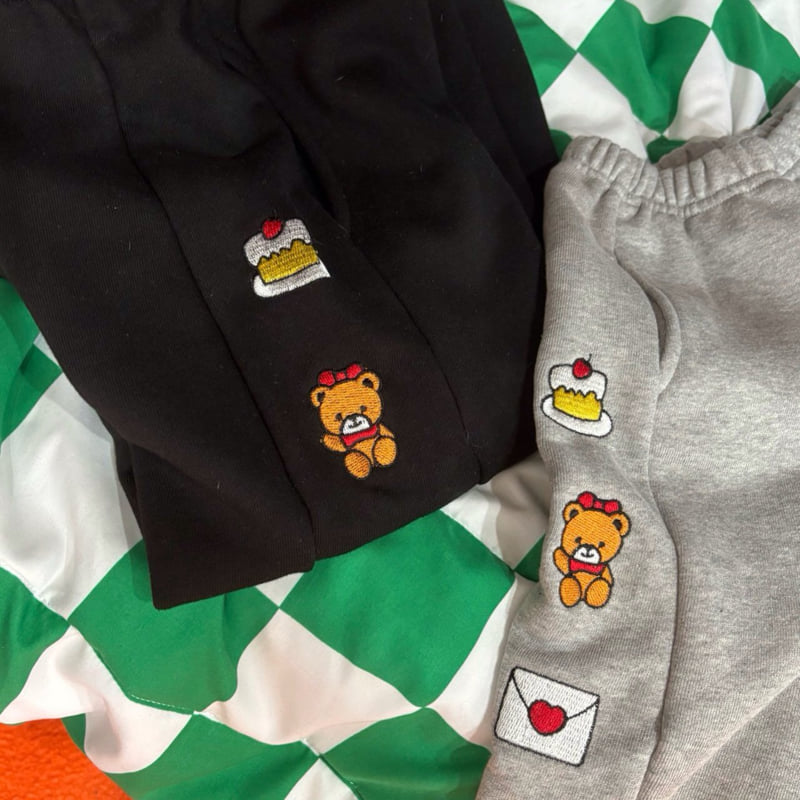 Bobo j - Korean Children Fashion - #childrensboutique - Embroidered Pants - 10