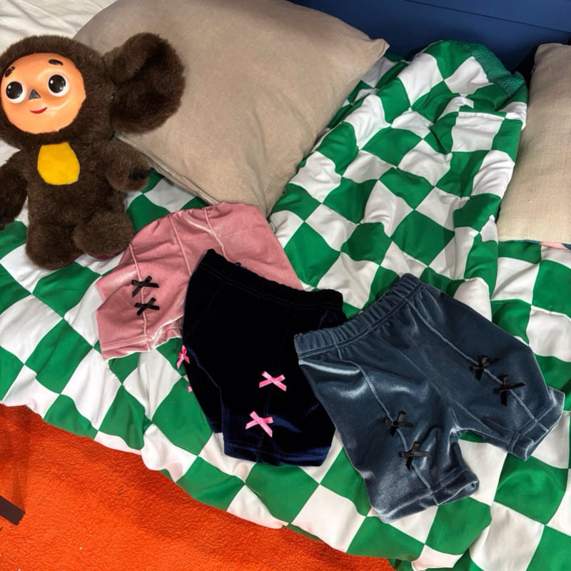 Bobo j - Korean Children Fashion - #designkidswear - Velour Shorts
