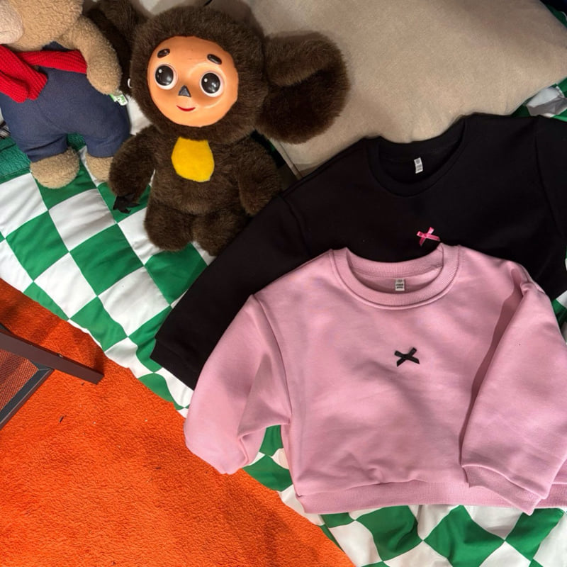 Bobo j - Korean Children Fashion - #designkidswear - Little Ribbon Sweatshirt - 6
