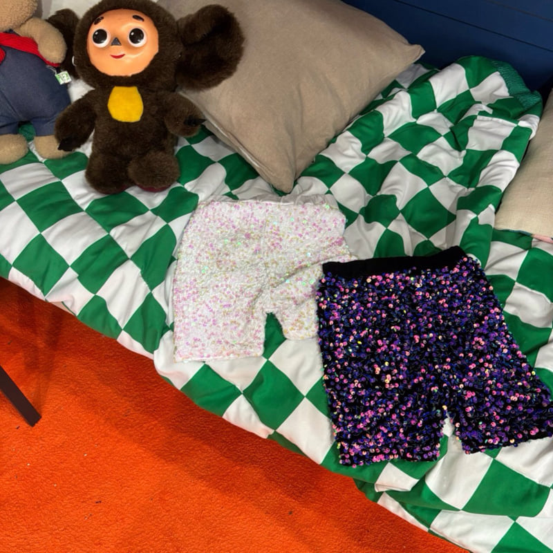Bobo j - Korean Children Fashion - #discoveringself - Sequin Shorts