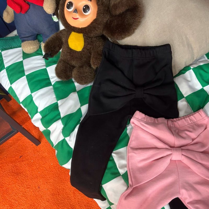 Bobo j - Korean Children Fashion - #discoveringself - Big Ribbon Leggings - 12