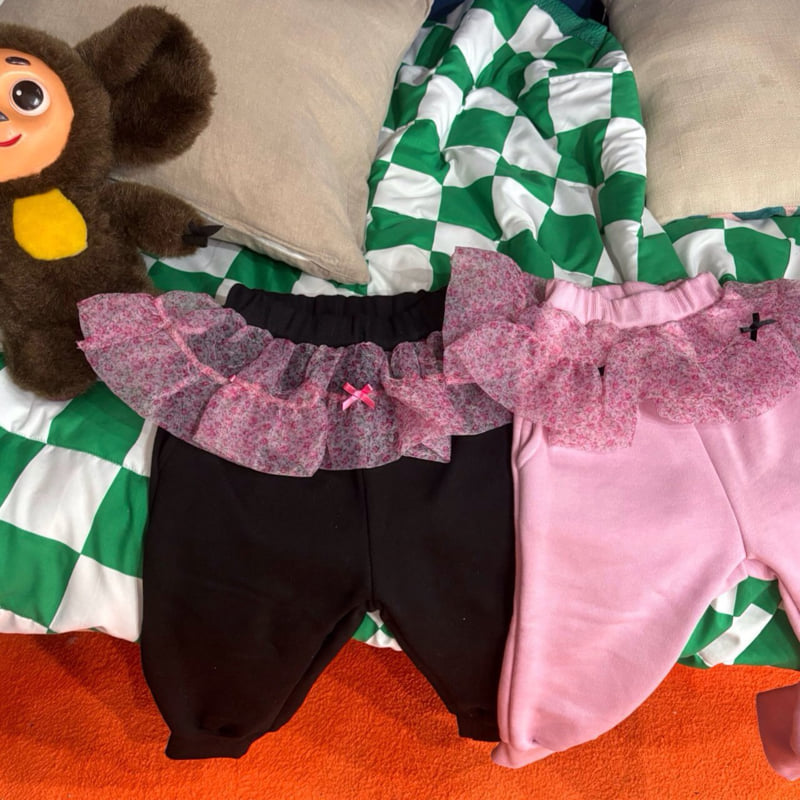 Bobo j - Korean Children Fashion - #kidzfashiontrend - Flower Jenny Joggers - 10