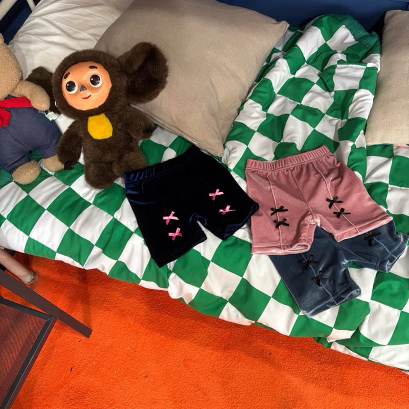 Bobo j - Korean Children Fashion - #littlefashionista - Velour Shorts - 8