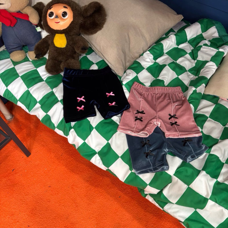 Bobo j - Korean Children Fashion - #magicofchildhood - Velour Shorts - 9