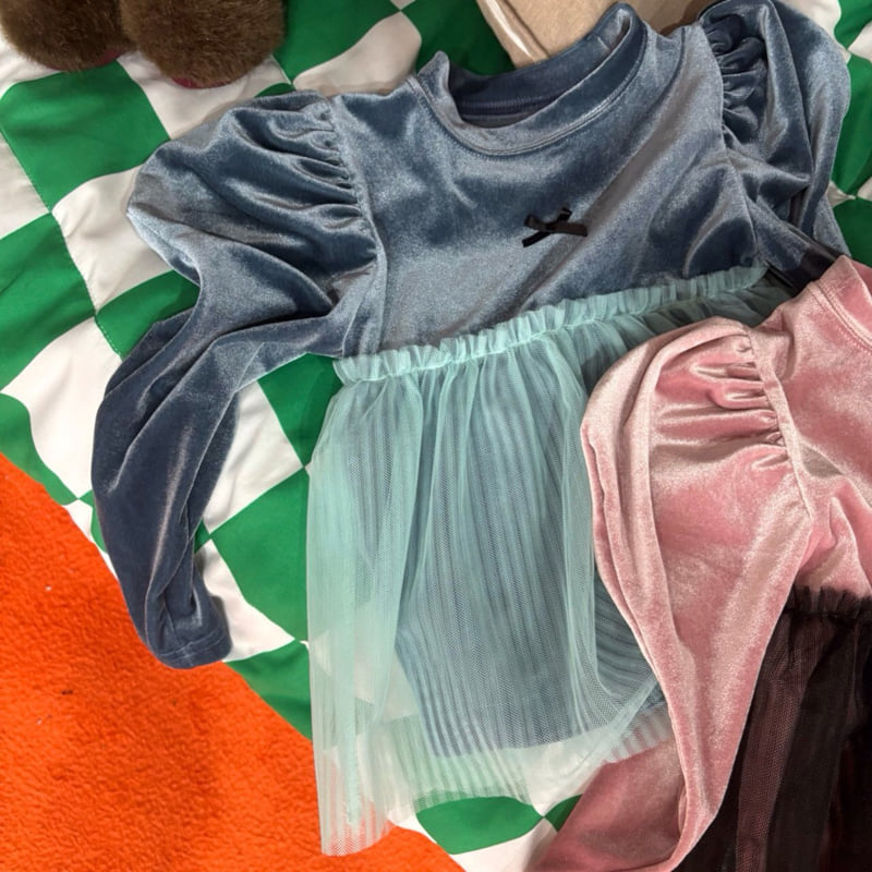 Bobo j - Korean Children Fashion - #minifashionista - Velour Puff Tee - 7