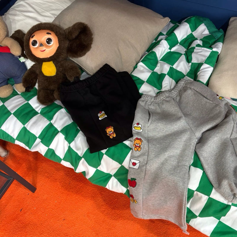 Bobo j - Korean Children Fashion - #stylishchildhood - Embroidered Pants - 8