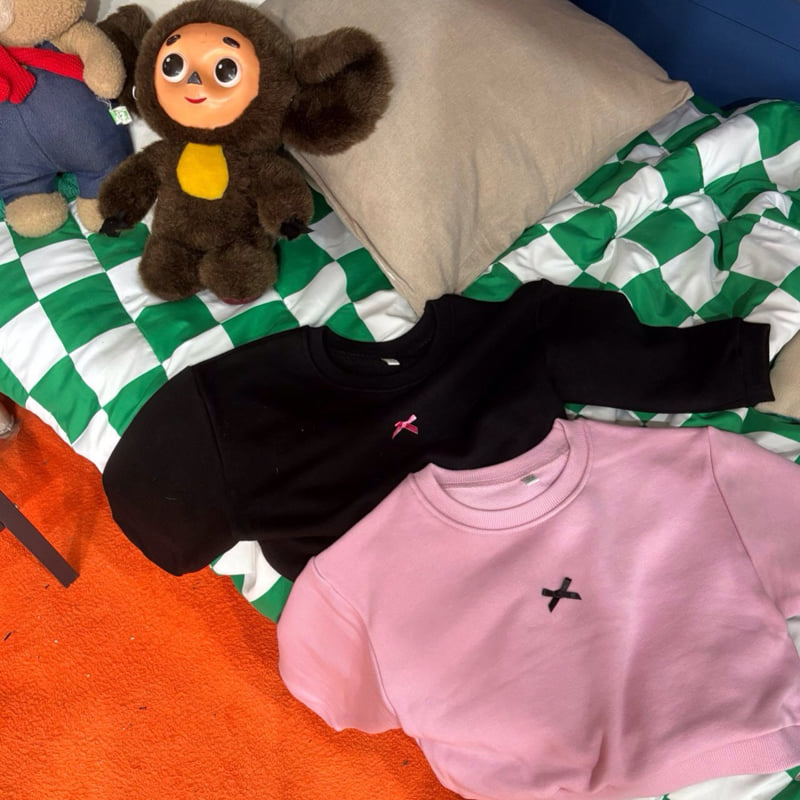 Bobo j - Korean Children Fashion - #stylishchildhood - Little Ribbon Sweatshirt - 3