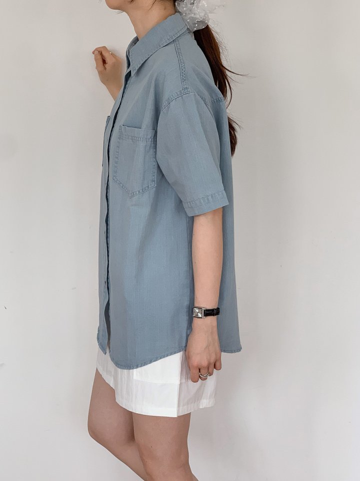 Bonanza - Korean Women Fashion - #momslook - Let Denim Shirt - 8