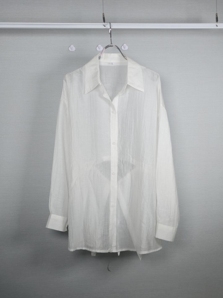Bonanza - Korean Women Fashion - #momslook - Back-tie Cut Shirt - 3