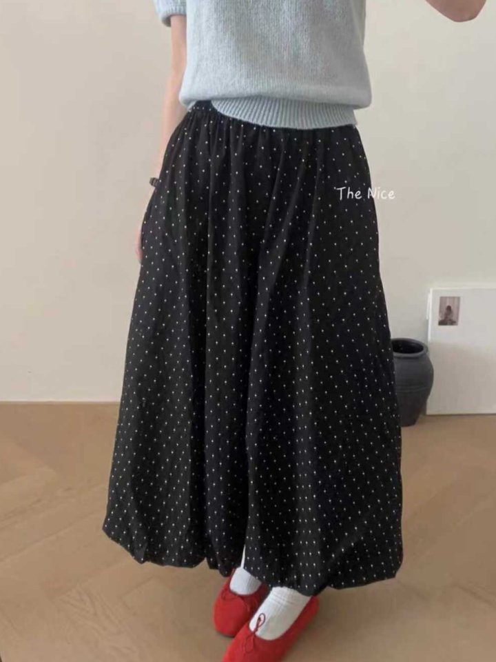 Bonanza - Korean Women Fashion - #womensfashion - Pumpkin Dot Skirt - 4