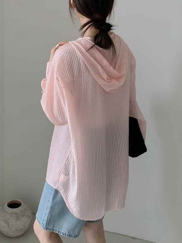 Bonanza - Korean Women Fashion - #womensfashion - Tiny Check Hoodie Set - 4