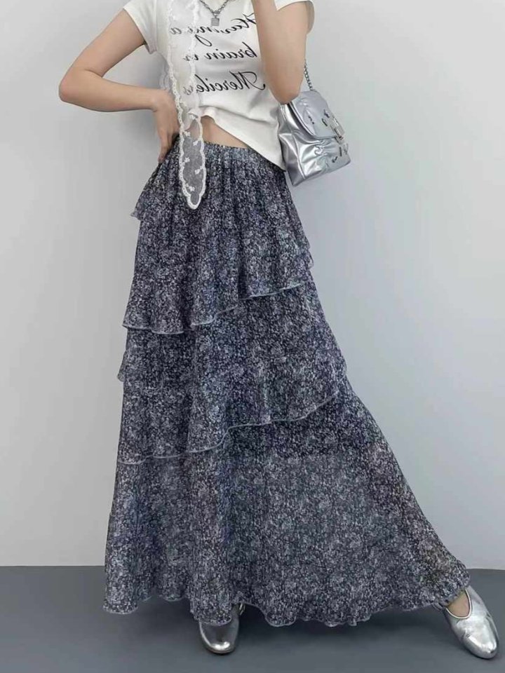 Bonanza - Korean Women Fashion - #momslook - Unbalanced Side Slit Skirt - 3
