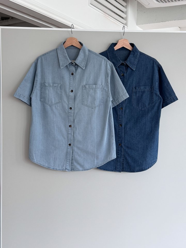 Bonanza - Korean Women Fashion - #shopsmall - Let Denim Shirt - 3