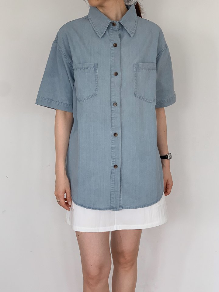 Bonanza - Korean Women Fashion - #womensfashion - Let Denim Shirt - 7