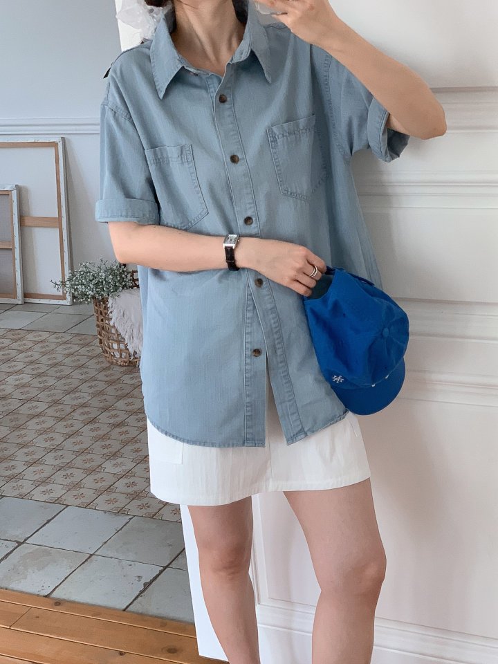 Bonanza - Korean Women Fashion - #womensfashion - Let Denim Shirt - 9