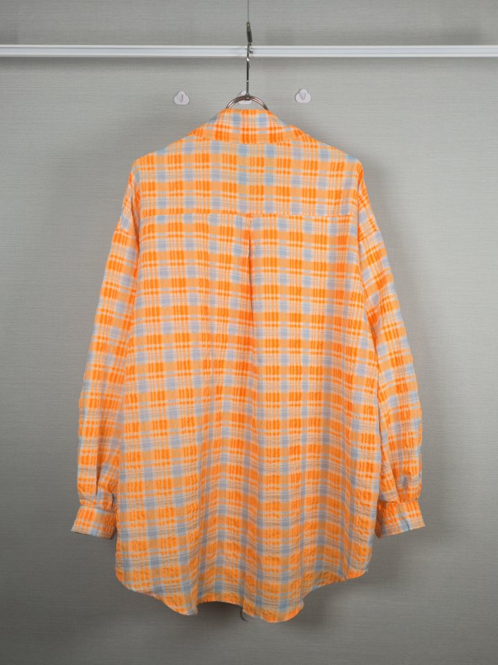 Bonanza - Korean Women Fashion - #womensfashion - Fluorescent Check Shirt - 11