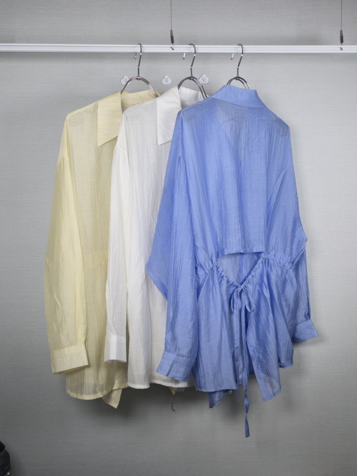 Bonanza - Korean Women Fashion - #womensfashion - Back-tie Cut Shirt - 2