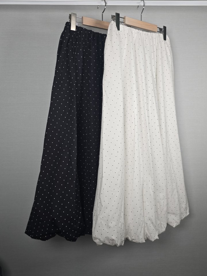 Bonanza - Korean Women Fashion - #womensfashion - Pumpkin Dot Skirt - 9