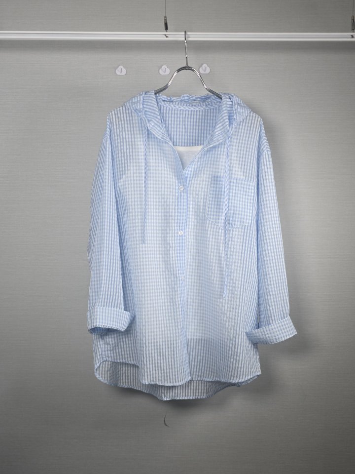 Bonanza - Korean Women Fashion - #womensfashion - Tiny Check Hoodie Set - 9