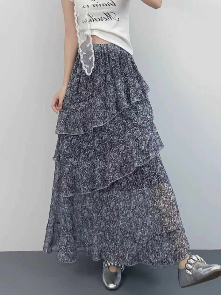 Bonanza - Korean Women Fashion - #momslook - Unbalanced Side Slit Skirt - 4
