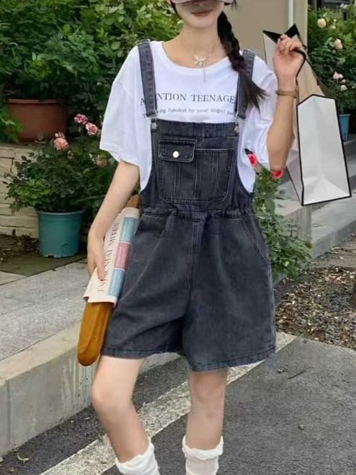 Bonanza - Korean Women Fashion - #womensfashion - String Overall Shorts - 5