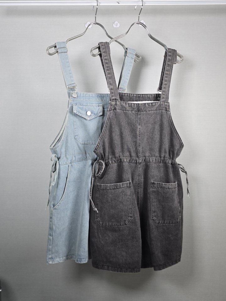 Bonanza - Korean Women Fashion - #womensfashion - String Overall Shorts - 9