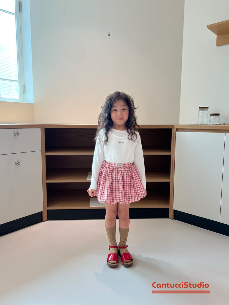 Cantucci Studio - Korean Baby Fashion - #babyboutique - Check Balloon Skirt - 7