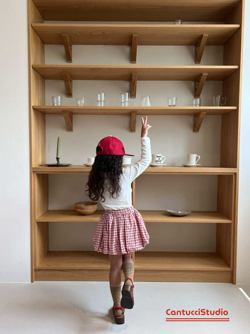 Cantucci Studio - Korean Baby Fashion - #babyfashion - Check Balloon Skirt - 10