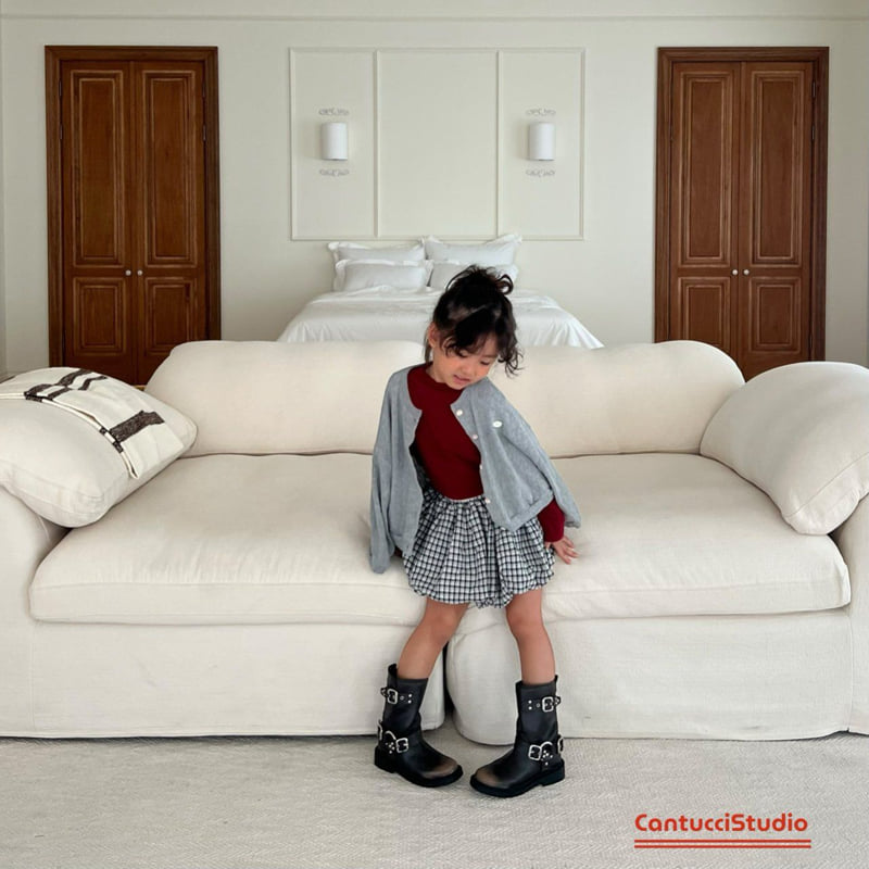 Cantucci Studio - Korean Baby Fashion - #babyfever - Check Balloon Skirt - 11