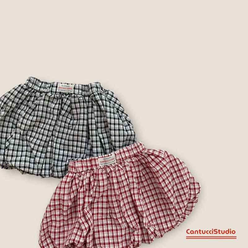 Cantucci Studio - Korean Baby Fashion - #babywear - Check Balloon Skirt - 3