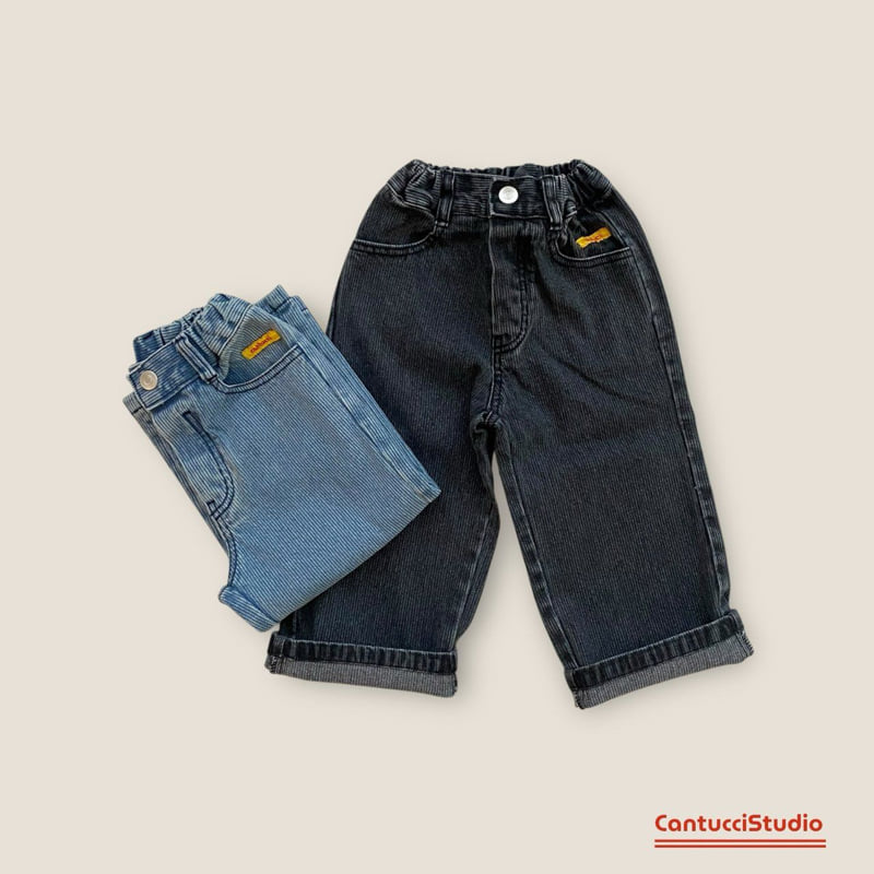 Cantucci Studio - Korean Children Fashion - #kidzfashiontrend - Gray Denim Pants