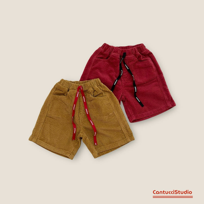 Cantucci Studio - Korean Children Fashion - #Kfashion4kids - Russell Corduroy Half Pants - 4