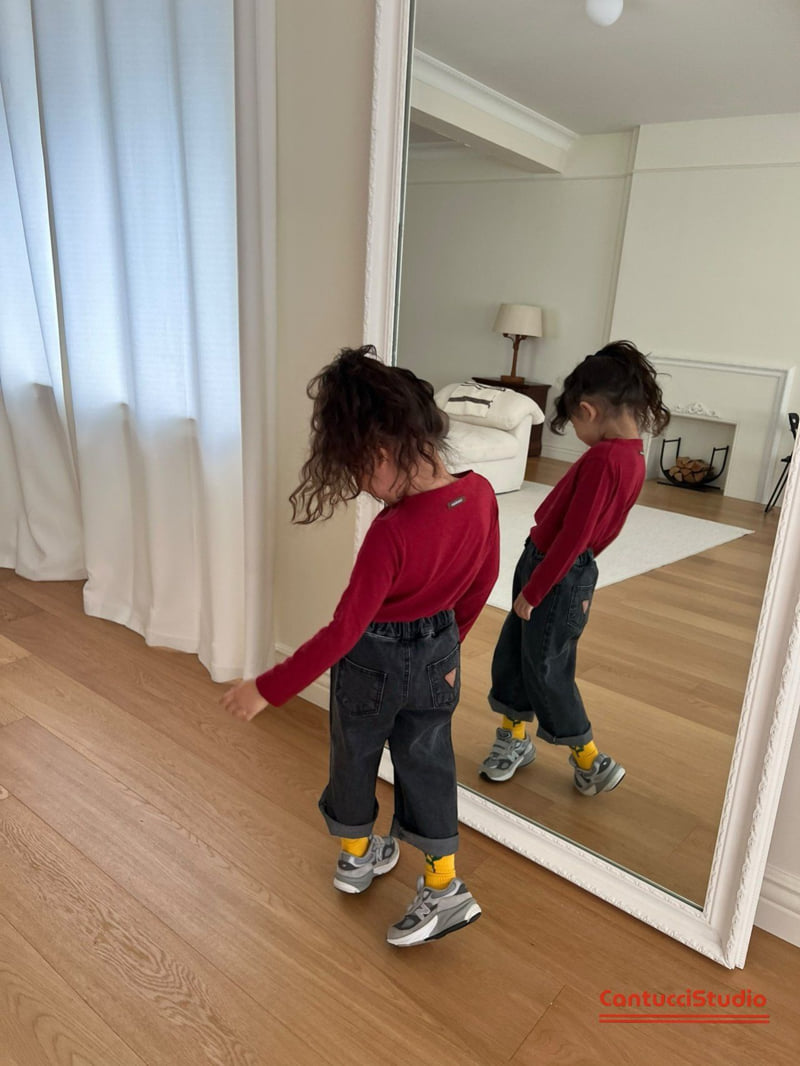 Cantucci Studio - Korean Children Fashion - #prettylittlegirls - Gray Denim Pants - 6