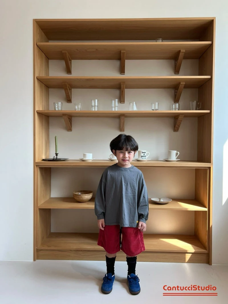 Cantucci Studio - Korean Children Fashion - #stylishchildhood - Russell Corduroy Half Pants - 10