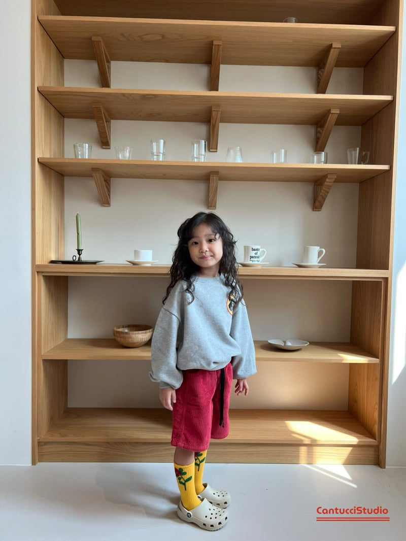 Cantucci Studio - Korean Children Fashion - #todddlerfashion - Russell Corduroy Half Pants - 8
