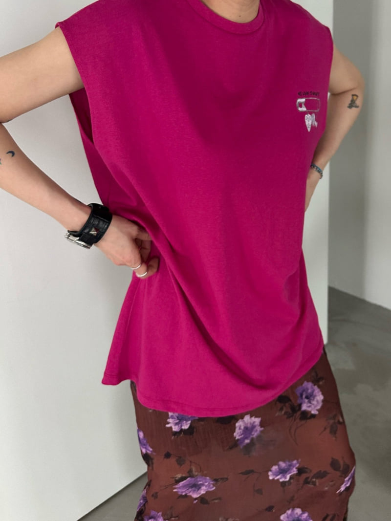 Chavi - Korean Women Fashion - #womensfashion - Clip Box Sleeveless Tee - 5
