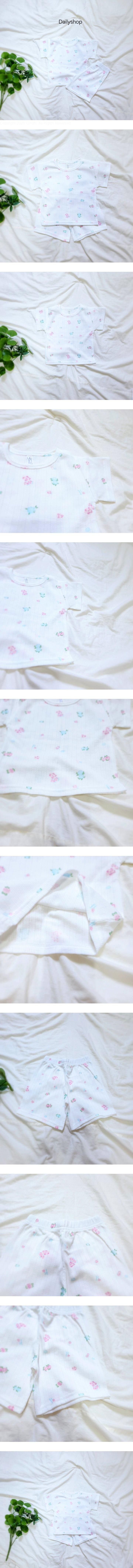Daily shop - Korean Children Fashion - #childofig - Ribbed Floral Easywear