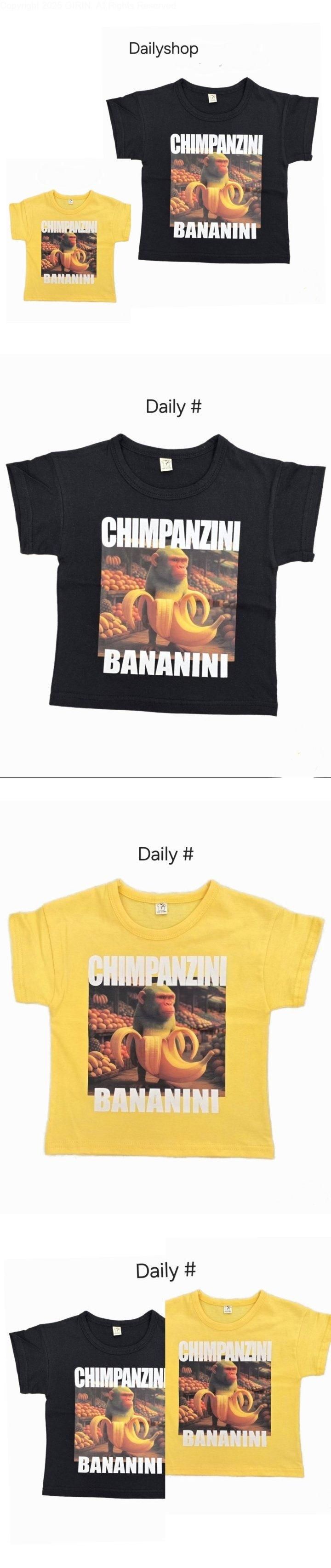 Daily shop - Korean Children Fashion - #discoveringself - Italian Brainrot Short-Sleeve Tee NO.8