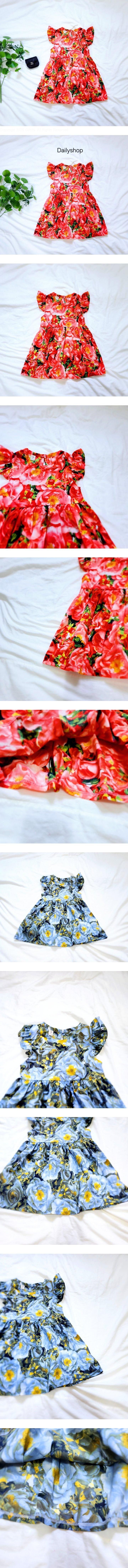 Daily shop - Korean Children Fashion - #discoveringself - Floral Print One-piece