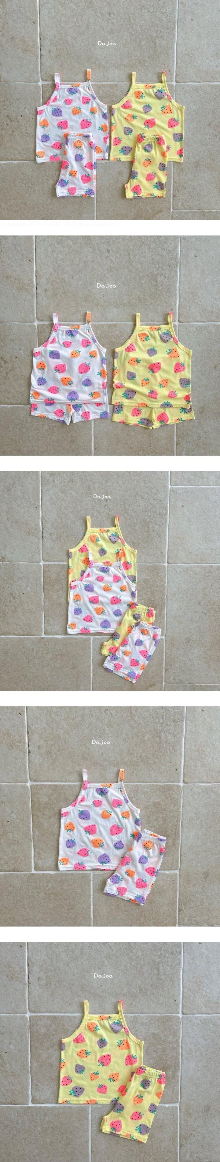 Dajoa - Korean Children Fashion - #designkidswear - Strawberry Strap Easywear