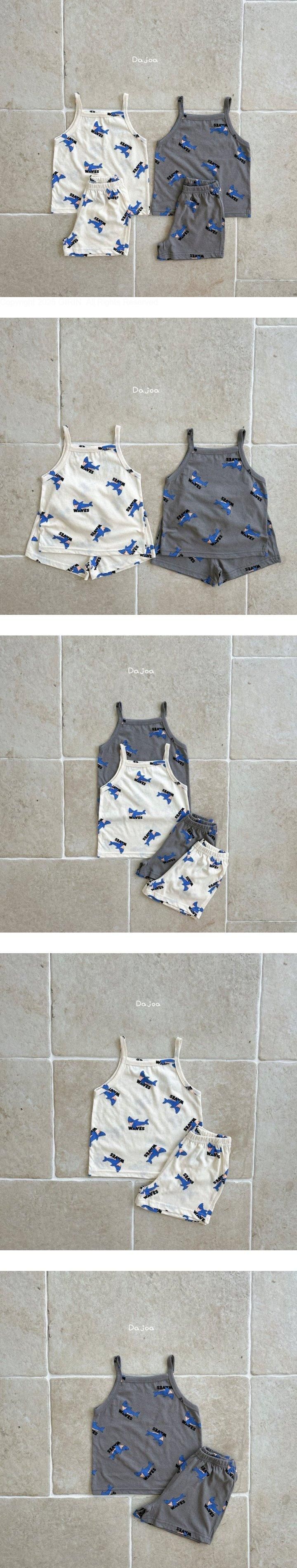 Dajoa - Korean Children Fashion - #discoveringself - Shark Strap Easywear