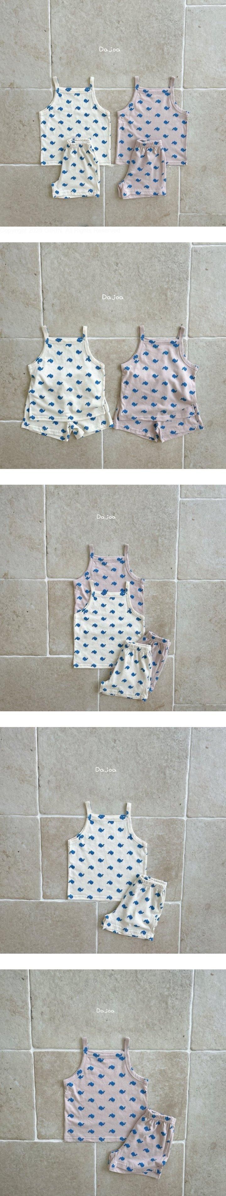 Dajoa - Korean Children Fashion - #kidzfashiontrend - Whale Strap Easywear