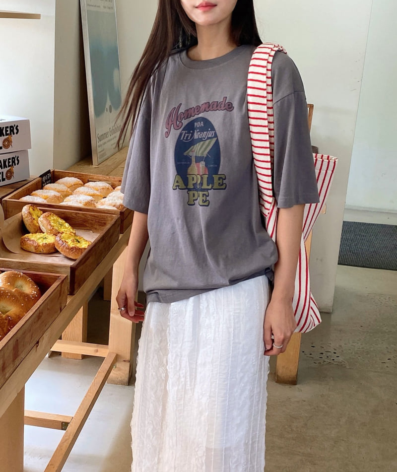 Diana - Korean Women Fashion - #momslook - Big Homemade Tee - 10
