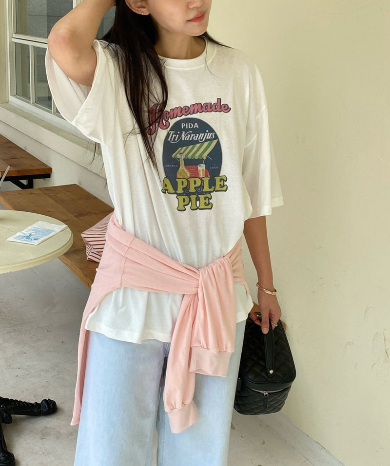 Diana - Korean Women Fashion - #momslook - Big Homemade Tee - 8