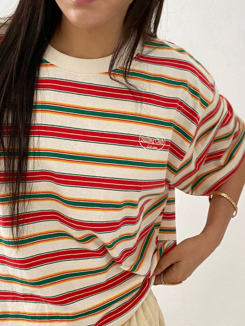 Diana - Korean Women Fashion - #momslook - Sailing Stripe Tee - 7