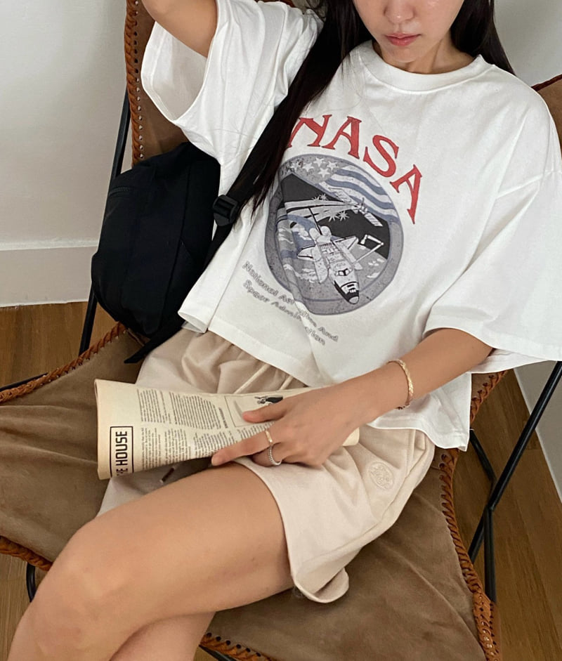 Diana - Korean Women Fashion - #momslook - NASA Tee - 6