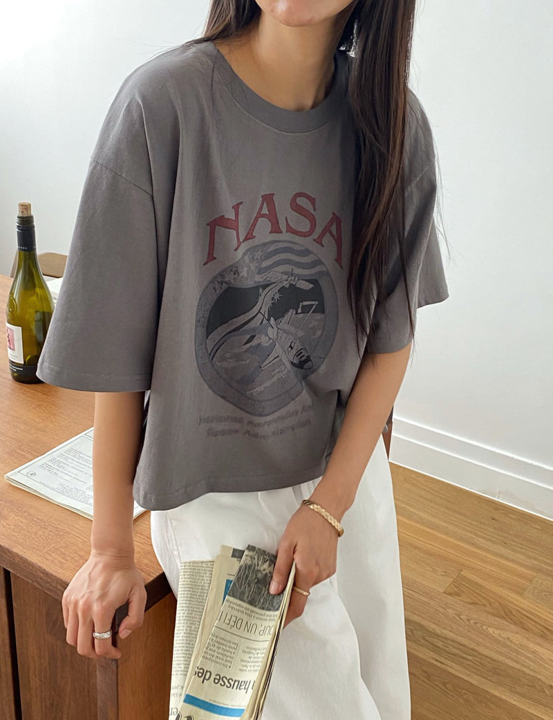 Diana - Korean Women Fashion - #momslook - NASA Tee - 9