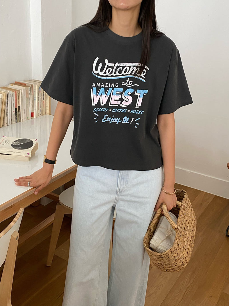 Diana - Korean Women Fashion - #momslook - Welcome Tee - 10